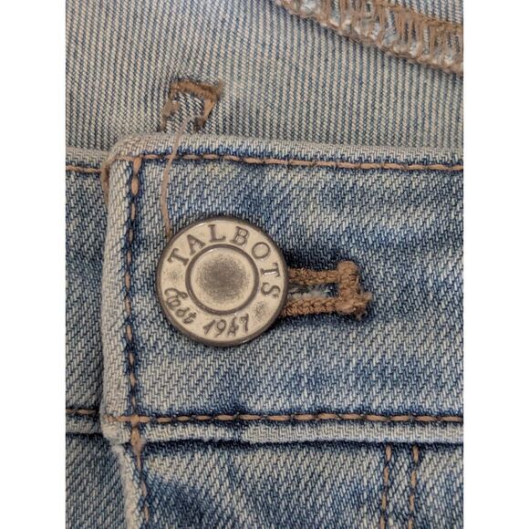 Talbots Flawless Five Pocket Slim Ankle Jeans 8 Blue Womens Mid Rise Stretch - Picture 7 of 11